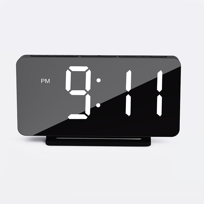 Digital Alarm Clock with Dual Alarms, Adjustable Brightness & Voice Control – 12/24H, USB-C Powered, Battery Backup