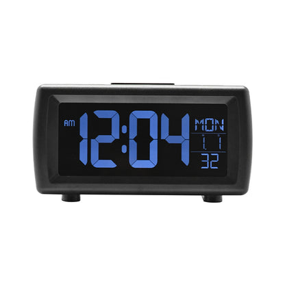 FM Radio Alarm Clock for Bedrooms, Loud Digital Clock for Heavy Sleepers with 7 Color Fonts, USB Charging, Dimmer, Dual Alarm, Snooze, Battery Backup