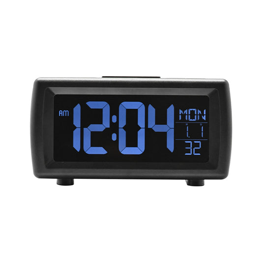FM Radio Alarm Clock for Bedrooms, Loud Digital Clock for Heavy Sleepers with 7 Color Fonts, USB Charging, Dimmer, Dual Alarm, Snooze, Battery Backup