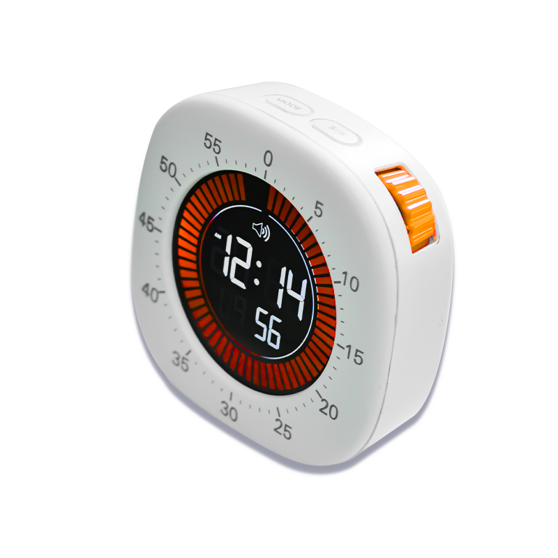 Visual Timer for Kids, Rechargeable Digital Timer with 4 Alarm Modes, 60-Minute Countdown, Silent Mode, ADHD Tools for Classroom, Kitchen, Homeschool, and Study