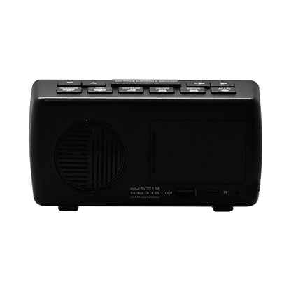 FM Radio Alarm Clock for Bedrooms, Loud Digital Clock for Heavy Sleepers with 7 Color Fonts, USB Charging, Dimmer, Dual Alarm, Snooze, Battery Backup