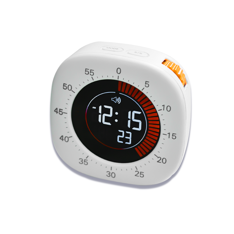 Visual Timer for Kids, Rechargeable Digital Timer with 4 Alarm Modes, 60-Minute Countdown, Silent Mode, ADHD Tools for Classroom, Kitchen, Homeschool, and Study